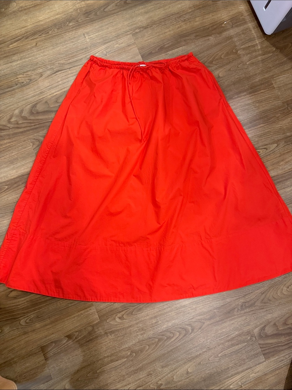 Banana Republic Orange-Red Maxi A-Line Skirt